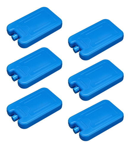 6 Paquetes De Hielo De Refrigeración, Bloques Azul 300ml