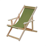 Cadeira Espreguiçadeira Dobrável Piscina Praia - C/b Verde