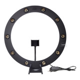 Iluminador Ring Light De Mesa 50 Cm Diâmetro C/ 10 Lâmpadas 