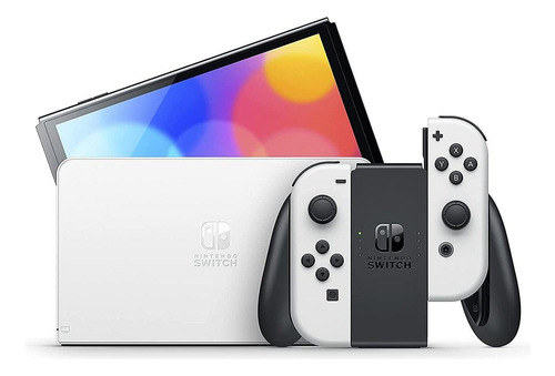 Console Nintendo Switch Oled Com Joy-con Branco, Hbgskaaa1