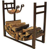 Sunnydaze Firewood Log Rack Con Soporte Para Leña - Acero Co