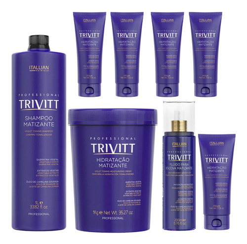 Kit Matizante Trivitt 8 Produtos Itallian Hairtech