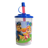 Vaso Tapa Con Bombilla Infantil Personajes Disney Pixar Paw Patrol