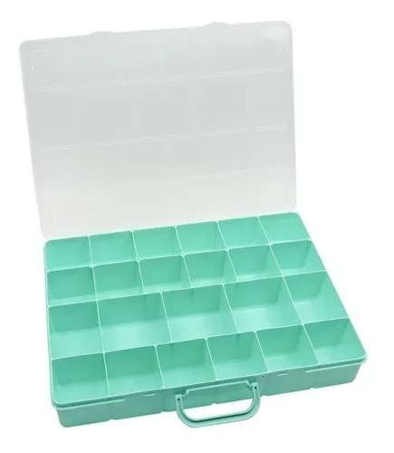 Maletin Caja Plastica 23 Divisiones Movibles Gavetero Color 