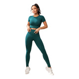 Conjunto Ropa Deportiva Para Mujer Yoga Gimnasio Trotar