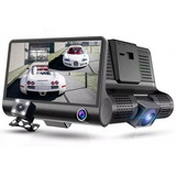 Video Camara Dvr Para Carro 3 Lentes Frontal Reversa Interno