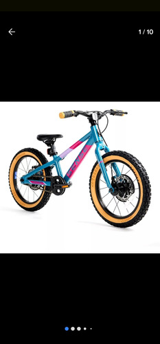 Bicicleta Infantil Aro 16 Sense Grom Impact Cor Aqua/rosa
