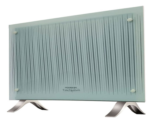 Calefactor Electrico Peabody Vitro Convector 1000w Vidrio Color Blanco Rayado