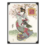 #899 - Cuadro Decorativo Vintage - Geisha Japón No Chapa