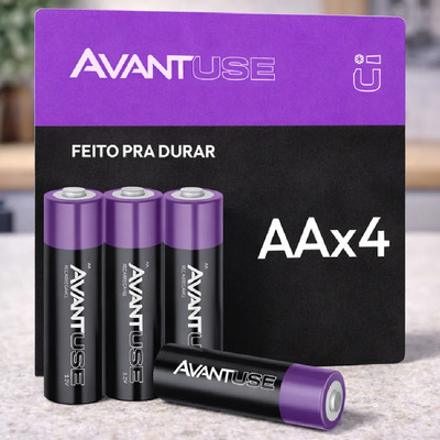 Kit 4 Pilhas Recarregável Comum Aa 2700mah Avant Use | MercadoLivre
