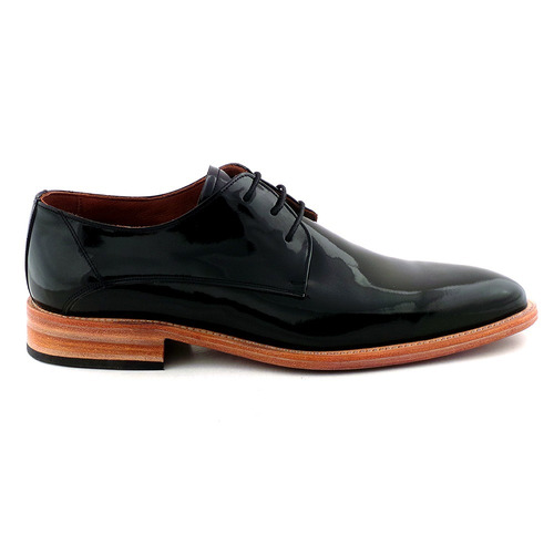 Zapato Cuero Hombre Premium Briganti Charol Negro Hcac00857