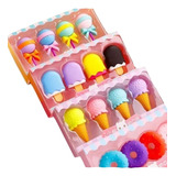 16x Gomas De Borrar Kawaii Helados Donuts Paletas Barquillos