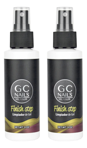 Kit 2 Limpiadores De Gel Para Uña Finish Step 120ml Gc Nails