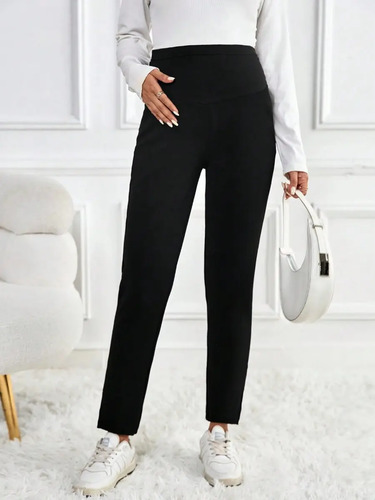 Pantalón Leggins Embarazo Maternidad Con Elásticos Ajustador