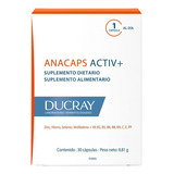 Anacaps Ducray Active+  Anticaída De Cabello En Cápsulas X30