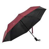 Paraguas Sombrilla Automatico Grande Reforzado Protección Uv Vino Liso