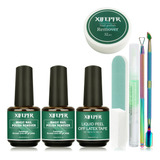 Xifepfr Kit De Removedor De Esmalte De Unas De Gel, Paquete 