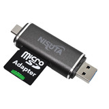 Lector De Tarjetas Micro Sd Tipo Usb Y Usb C Tipo C