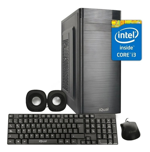 Pc De Escritorio Kit Iqual Intel Core I3 9100 8gb 1tb Full