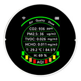 Medidor De Qualidade Do Ar Tuya Wifi 7 Em 1 Pm2.5 Co2 Tvoc H