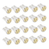 20x Lâmpada Led Pingão Automotivo T10 W5w Branco 8 Smd