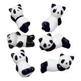 Soporte Para Palillos Chinos Con Decoración Tipo Panda, 6 Un