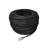 Cable Cca Uso Rudo Konect 3x12 100 Metros Negro (2 Piezas)