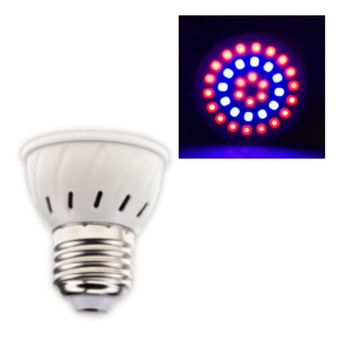 Foco E27 36 Leds Luz Uv Ir Crecimiento Para Plantas Xtreme C