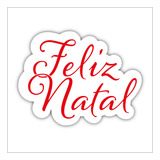 Placa Quadro Happy Feliz Natal Vermelho - Decoração 