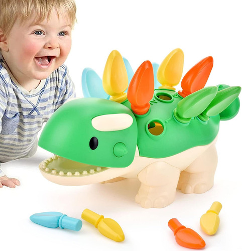 Juguete Montessori De Dinosaurio Para Bebé Juguete De Aprend