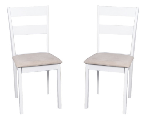 Sillas De Comedor Moderna Tapizada Dallas Set X2