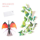 108 Pegatinas De Mariposas 3d Para Decoración De Pared Color Verde