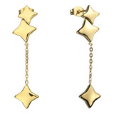 Aretes De Acero Inoxidable Enso Para Mujer Eje3303g Dorado