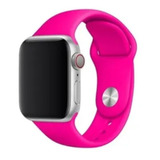 Pulseira Sport Para Apple Watch Serie 8 41mm 45mm Sm Top Cor Rosa-pink Largura 41 Mm
