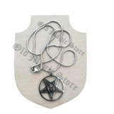 Collar, Baphomet Pentagrama Cabeza Chivo Cabra