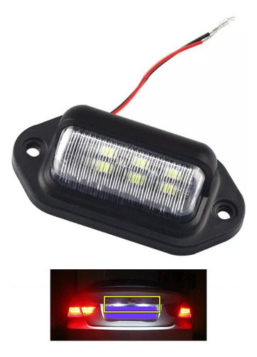 1 Luz Led Placa E Cortesia Caminhão Suv Trailer Van 12v/ 24v