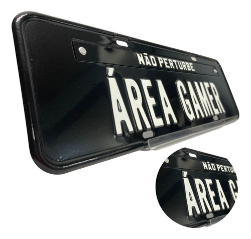 Placa Decorativa Quarto Gamer Automotiva Alto Relevo