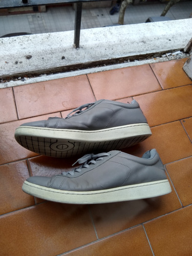 Zapatillas Lacoste Grises 100% Originales Usadas 10 Us 28 Cm