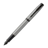 Parker Im Achromatic Lapicera Pluma Fuente Cuerpo Metalico Color De La Tinta Azul Color Del Exterior Grey