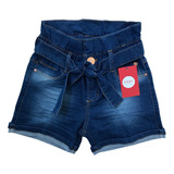 Shorts Jeans Lycra Menina Infantil  10 12 14 16 