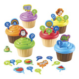 Abc Cupcake Party Toppers Mis Primeros Panques Abc Learning 