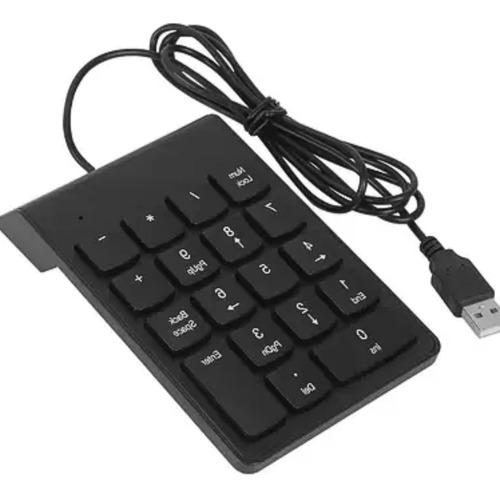 Mini Teclado Numérico Portátil C/ Cabo Usb Pc Notebook