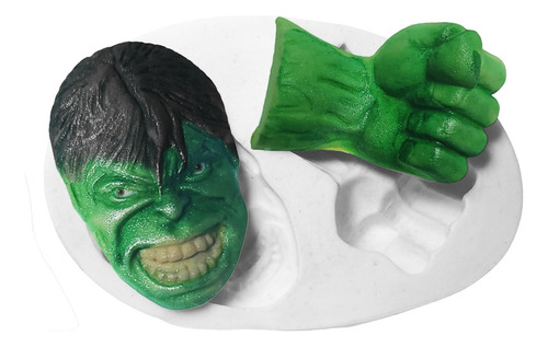 Molde Silicone Hulk Vingadores Biscuit Confeitaria 