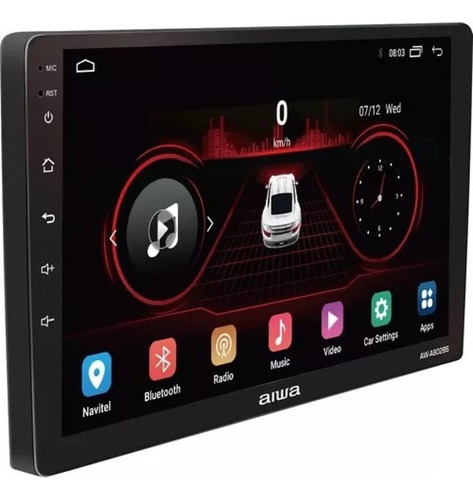 Radio Auto 2 Din Android Touch Hd De 9''aiwa Aw-a802bs Negro