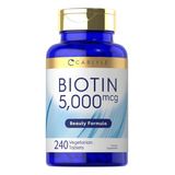 Carlyle Biotina 5000mcg 240 Tabletas De Disolución Rápida