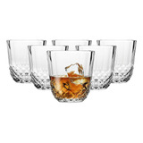 Vaso Whisky Agua Tragos Set X 6 Vidrio 320 Ml Diony Pasabahc Color Transparente