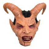 Máscara Demônio Diabo Devil Chifre Latex Halloween