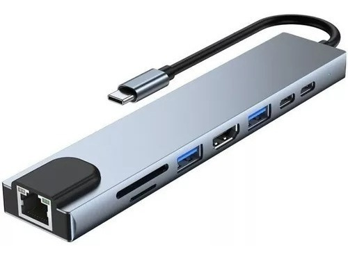 Adaptador Dock Thunderbolt3 Usb C Hdmi P/mac Air Pro M1 8em1