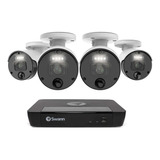 Sistema De Seguridad 4 Cámaras Swann Dvr 8 Canales 4 K