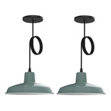 Pack X2 Lampara Colgante Techo Campana 26 Cm Living Bell02